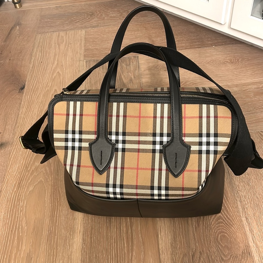 Beautiful Burberry Diaper bag